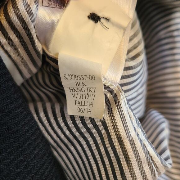 Banana Republic 2 Button Jacket Blazer Womens 0 Equestrian Preppy Wool Blend - Picture 7 of 13